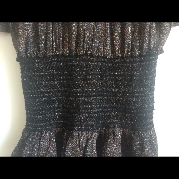 ISABEL MARANT Smocked Ruffled Silk Dress - Picture 6 of 16